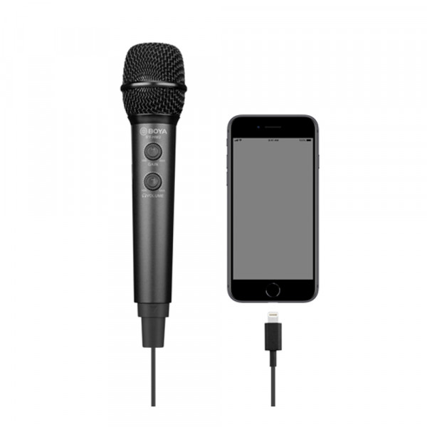 arm Knop Sinis Reporterstore.nl - BOYA BY-HM2 digitale handheld microfoon voor telefoon  (iOS, Android, Windows, Mac)